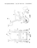 WHEELED PATIENT SUPPORT WITH FOOT RESTS diagram and image