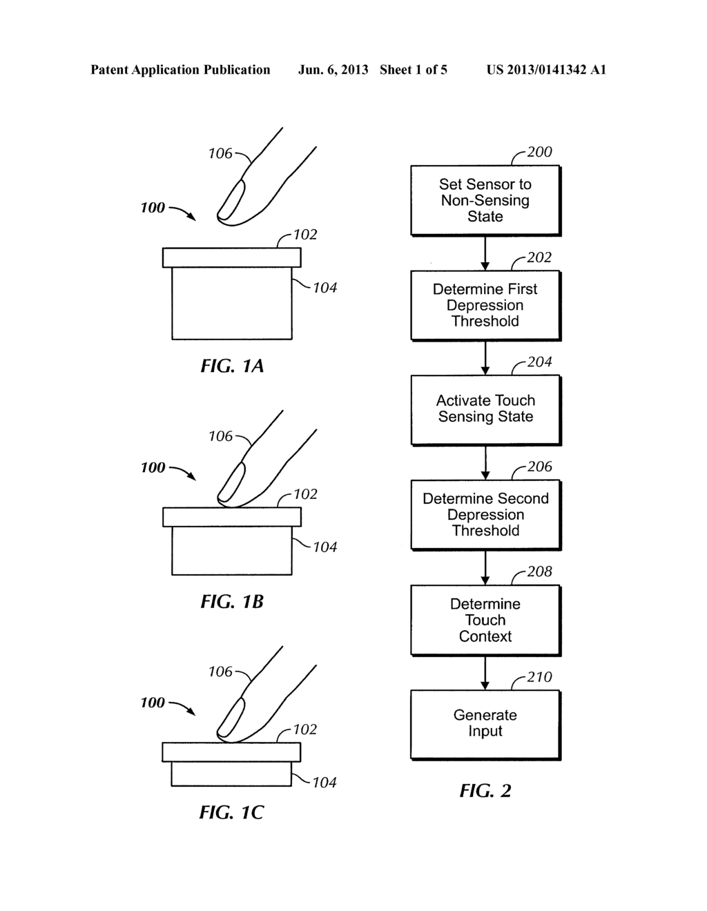 TOUCH-SENSITIVE BUTTON WITH TWO LEVELS - diagram, schematic, and image 02