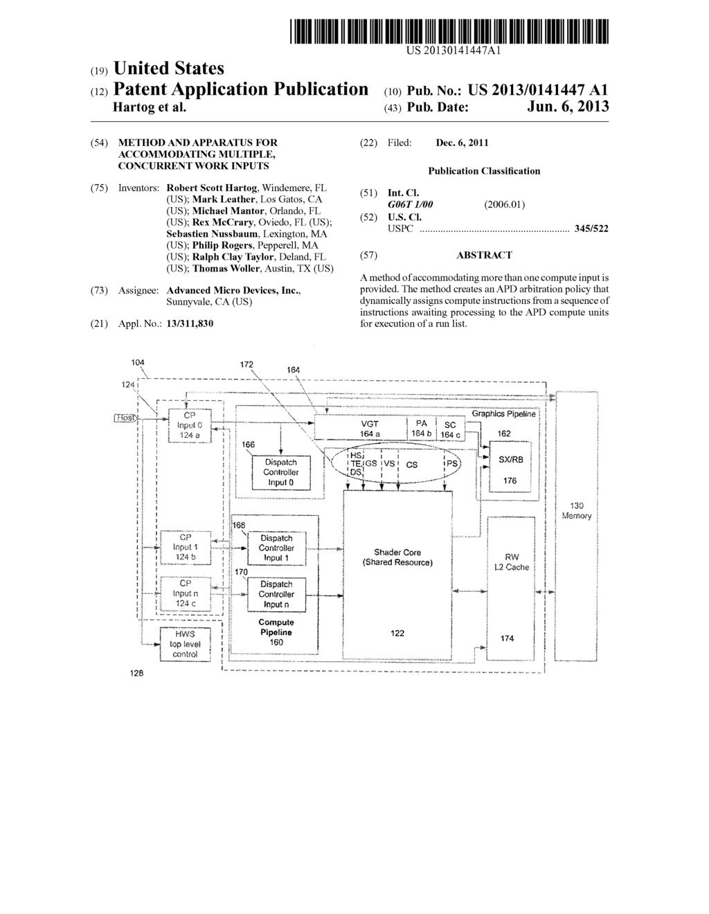 Method and Apparatus for Accommodating Multiple, Concurrent Work Inputs - diagram, schematic, and image 01