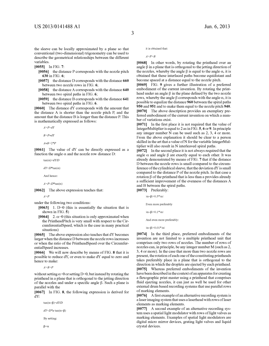 SYSTEM AND METHOD FOR DIGITAL CREATION OF A PRINT MASTER USING A MULTIPLE     PRINTHEAD UNIT - diagram, schematic, and image 11