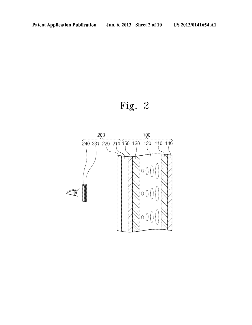 POLARIZATION SYSTEM AND THREE-DIMENSIONAL IMAGE DISPLAY APPARATUS HAVING     THE SAME - diagram, schematic, and image 03