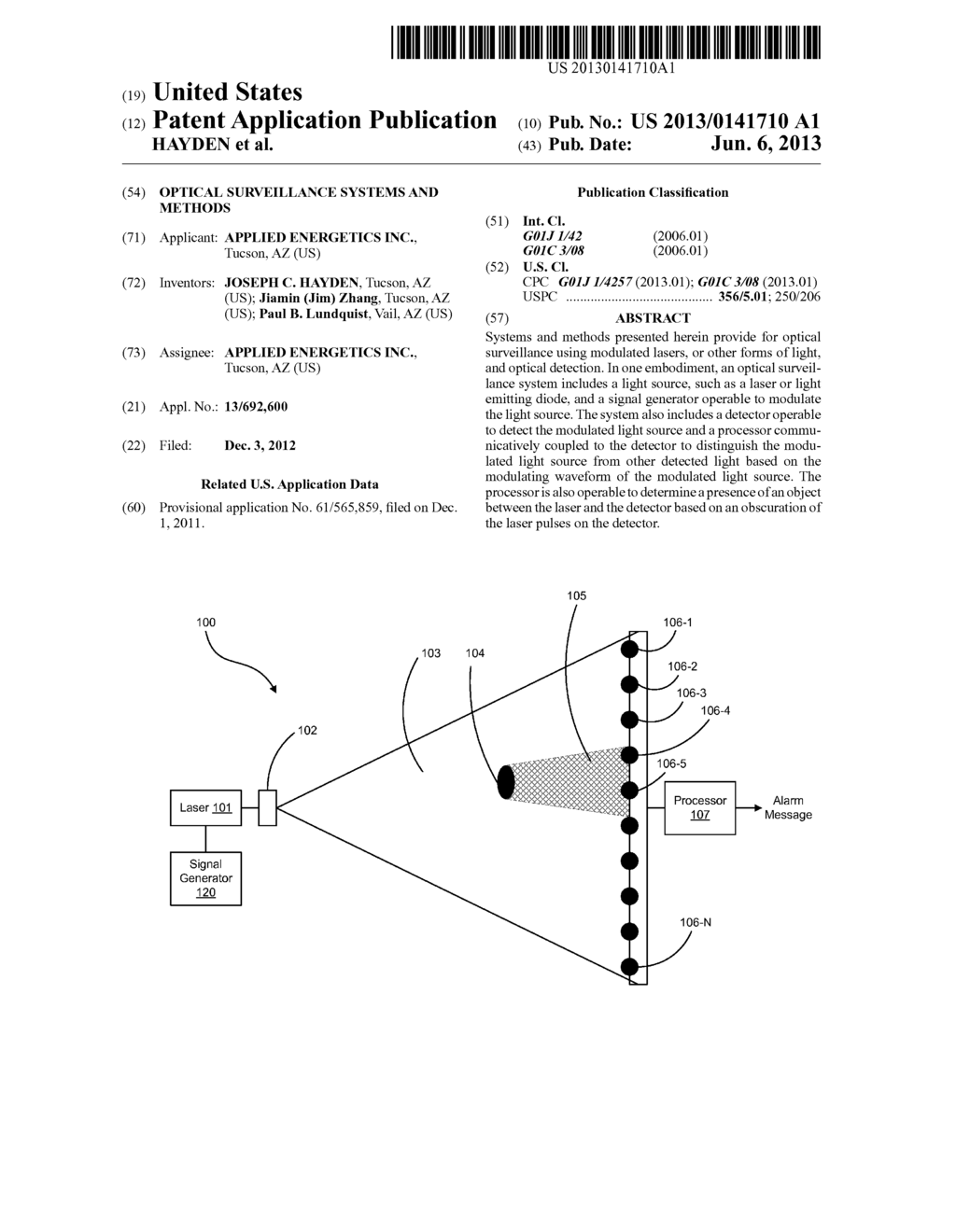 OPTICAL SURVEILLANCE SYSTEMS AND METHODS - diagram, schematic, and image 01