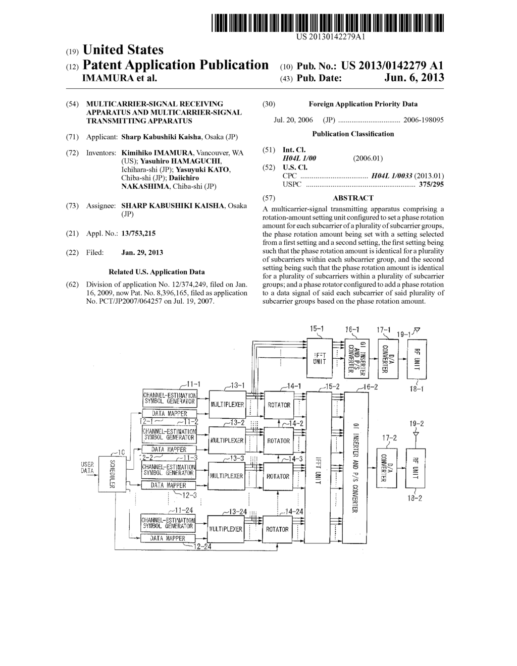 MULTICARRIER-SIGNAL RECEIVING APPARATUS AND MULTICARRIER-SIGNAL     TRANSMITTING APPARATUS - diagram, schematic, and image 01