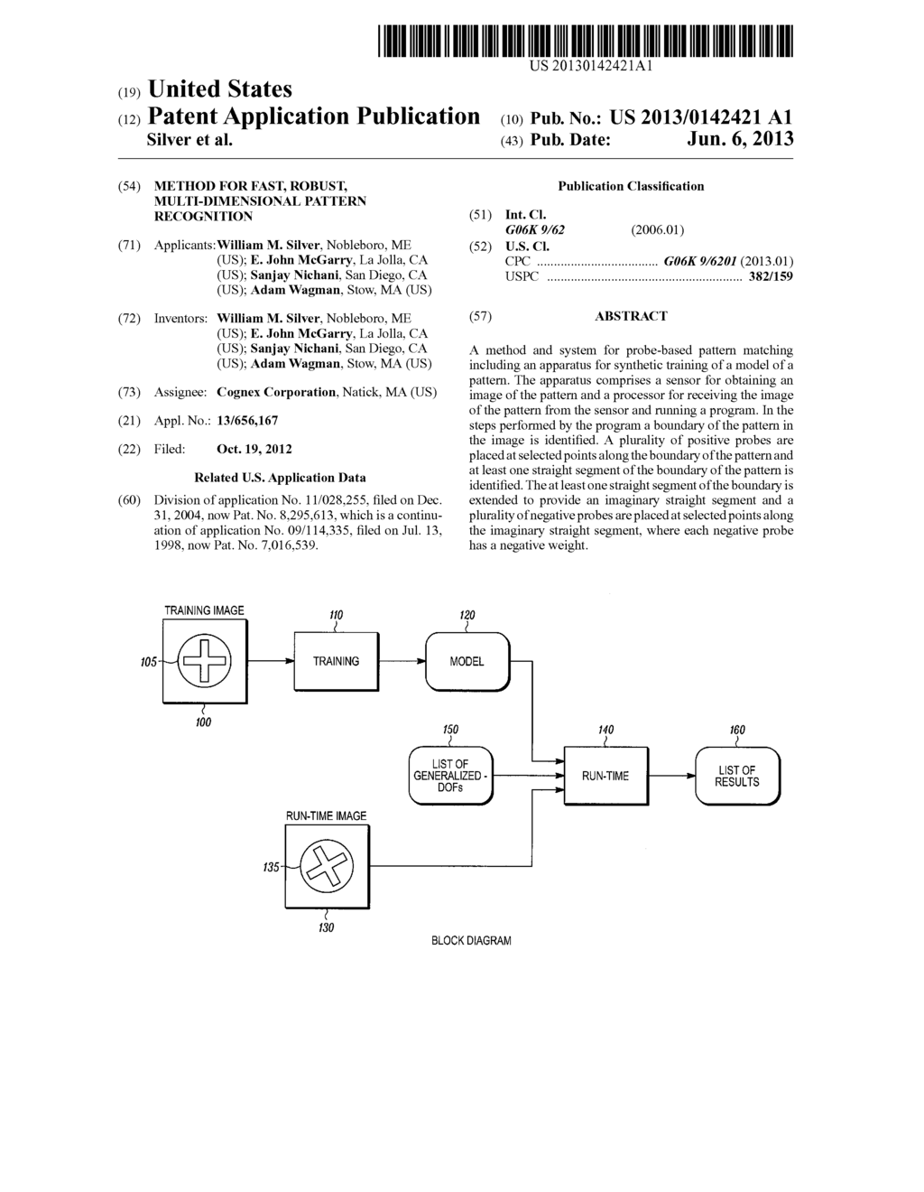 Method for Fast, Robust, Multi-Dimensional Pattern Recognition - diagram, schematic, and image 01