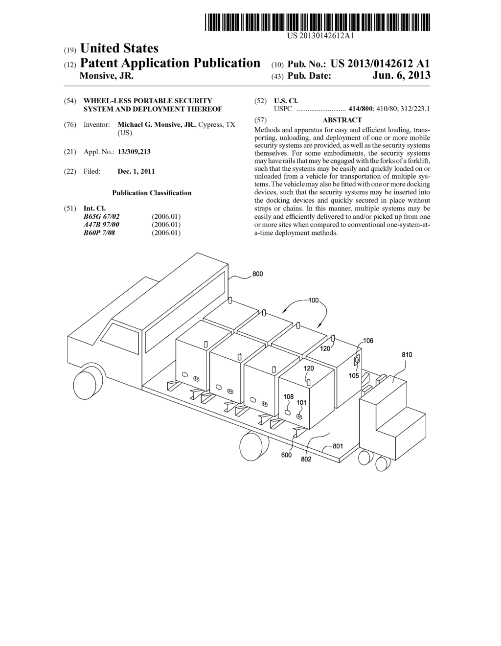 WHEEL-LESS PORTABLE SECURITY SYSTEM AND DEPLOYMENT THEREOF - diagram, schematic, and image 01