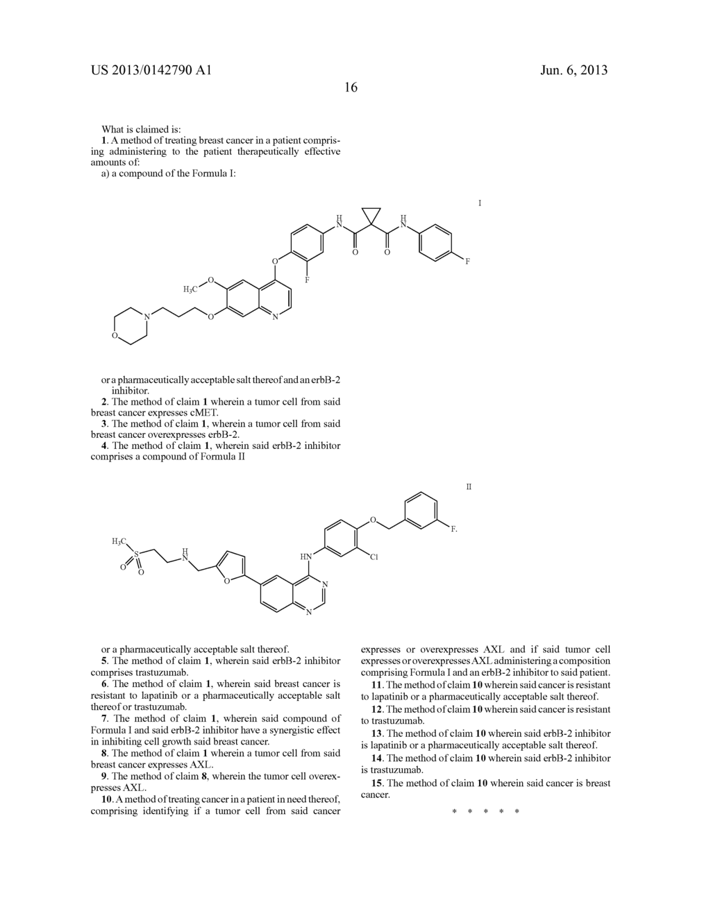 Method of Treating Cancer Using a cMET and AXL Inhibitor and an ErbB     Inhibitor - diagram, schematic, and image 26