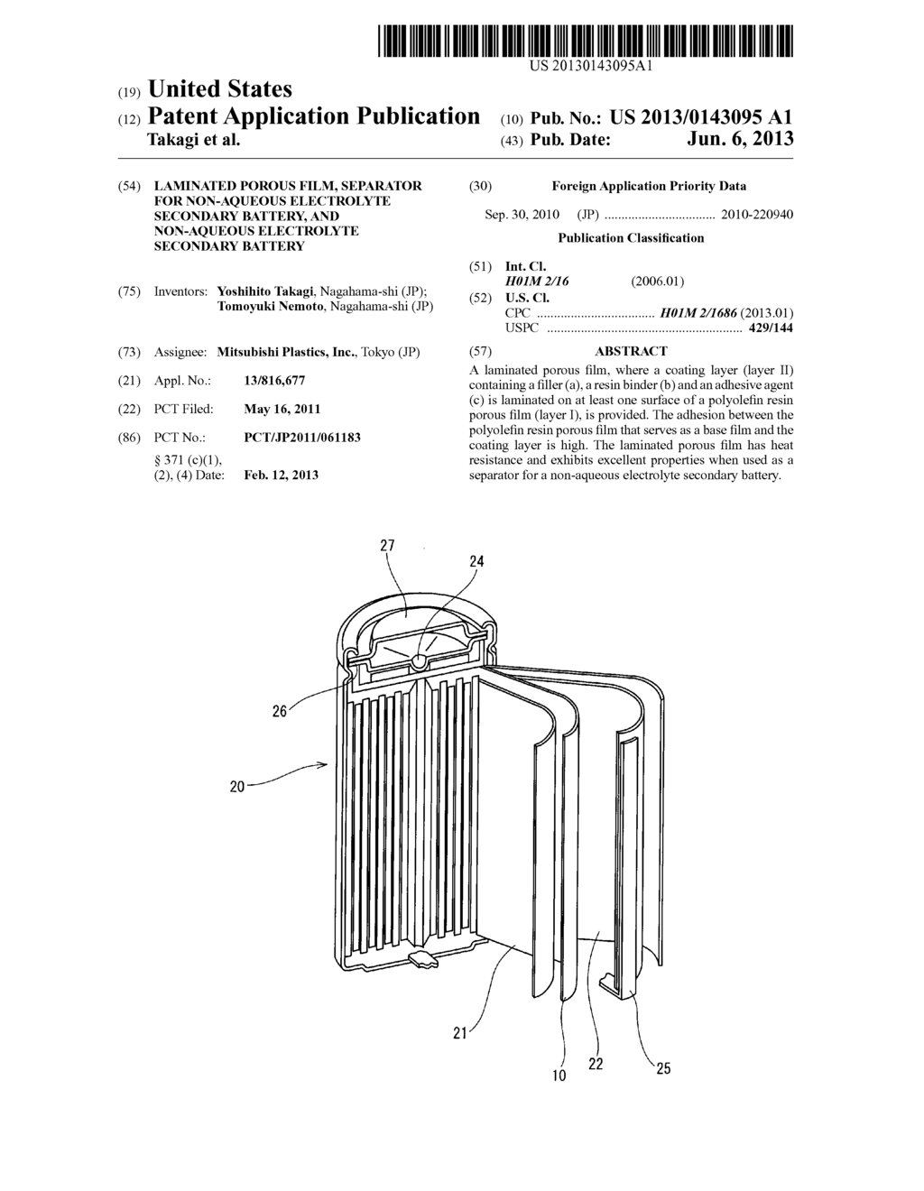 LAMINATED POROUS FILM, SEPARATOR FOR NON-AQUEOUS ELECTROLYTE SECONDARY     BATTERY, AND NON-AQUEOUS ELECTROLYTE SECONDARY BATTERY - diagram, schematic, and image 01