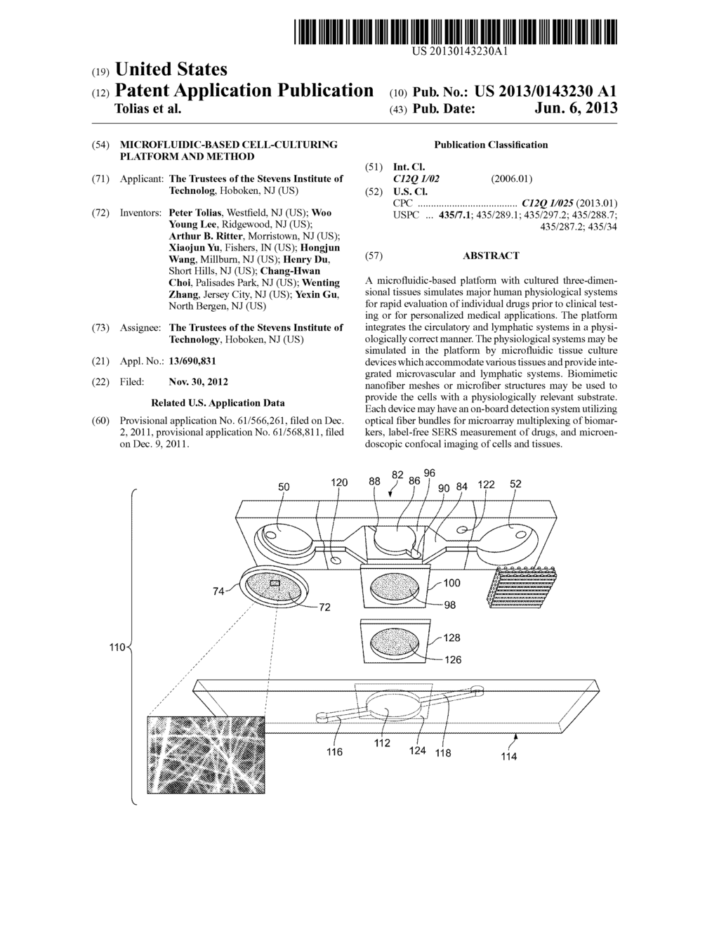 MICROFLUIDIC-BASED CELL-CULTURING PLATFORM AND METHOD - diagram, schematic, and image 01