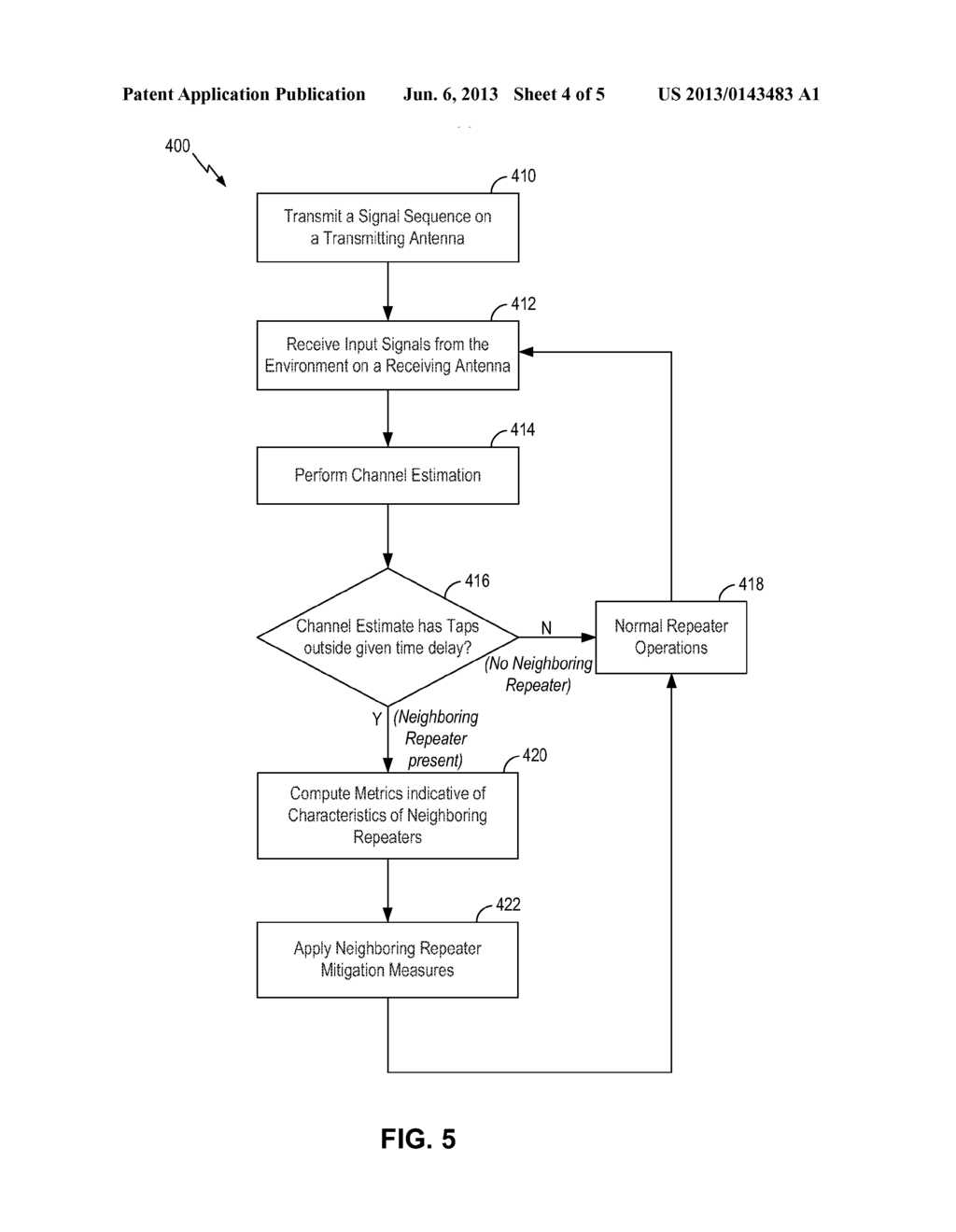 MAINTAINING REPEATER STABILITY IN A MULTI-REPEATER SCENARIO - diagram, schematic, and image 05