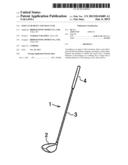 GOLF CLUB SHAFT AND GOLF CLUB diagram and image