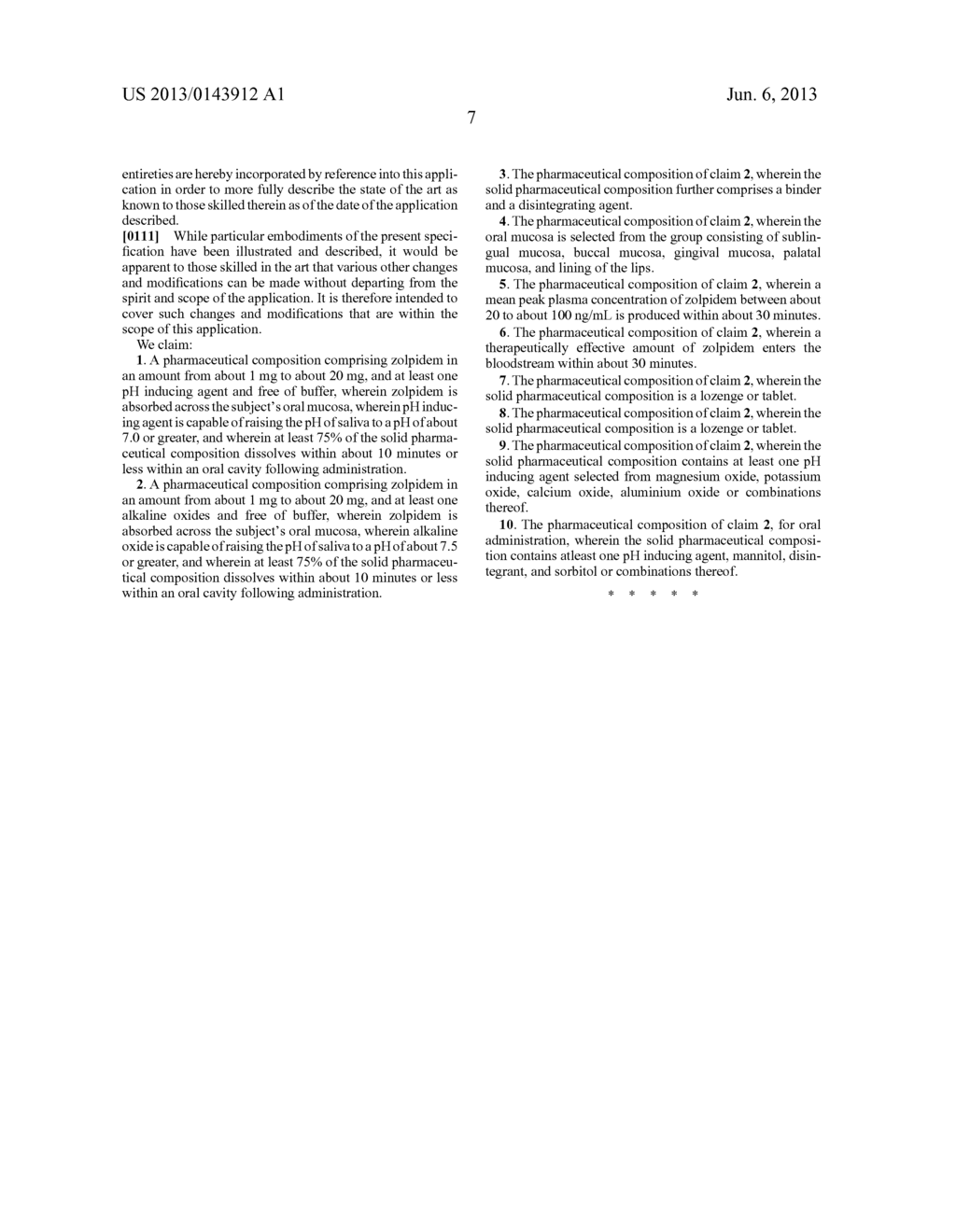 SUBLINGUAL ZOLPIDEM FORMULATIONS - diagram, schematic, and image 08