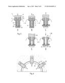 METHOD AND DEVICE FOR PRODUCING AN ANCHORAGE IN HUMAN OR ANIMAL TISSUE diagram and image