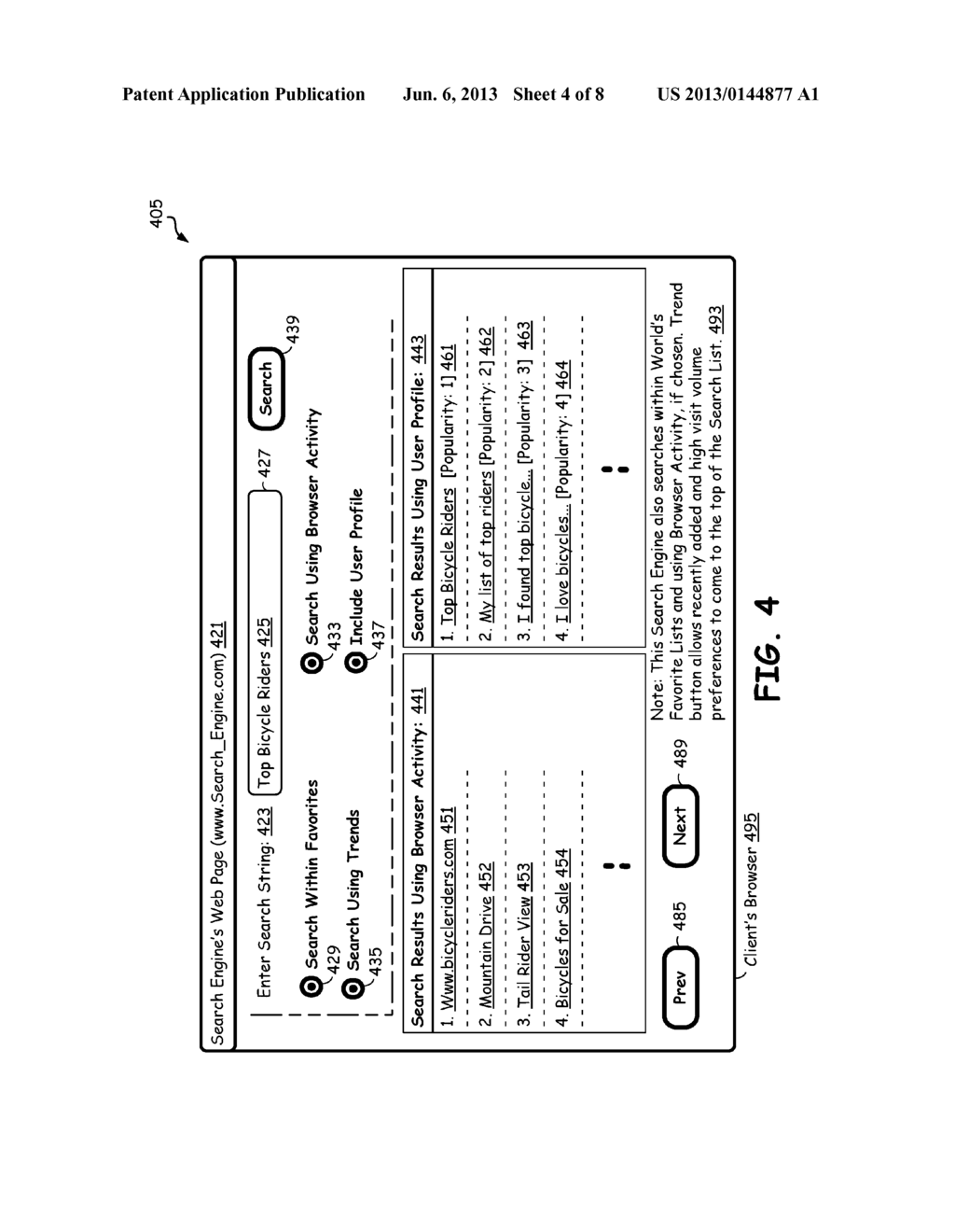 NETWORK SERVER EMPLOYING CLIENT FAVORITES INFORMATION AND PROFILING - diagram, schematic, and image 05