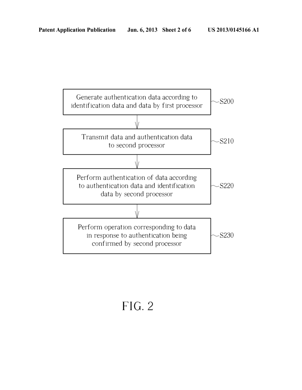 SYSTEM AND METHOD FOR DATA AUTHENTICATION AMONG PROCESSORS - diagram, schematic, and image 03