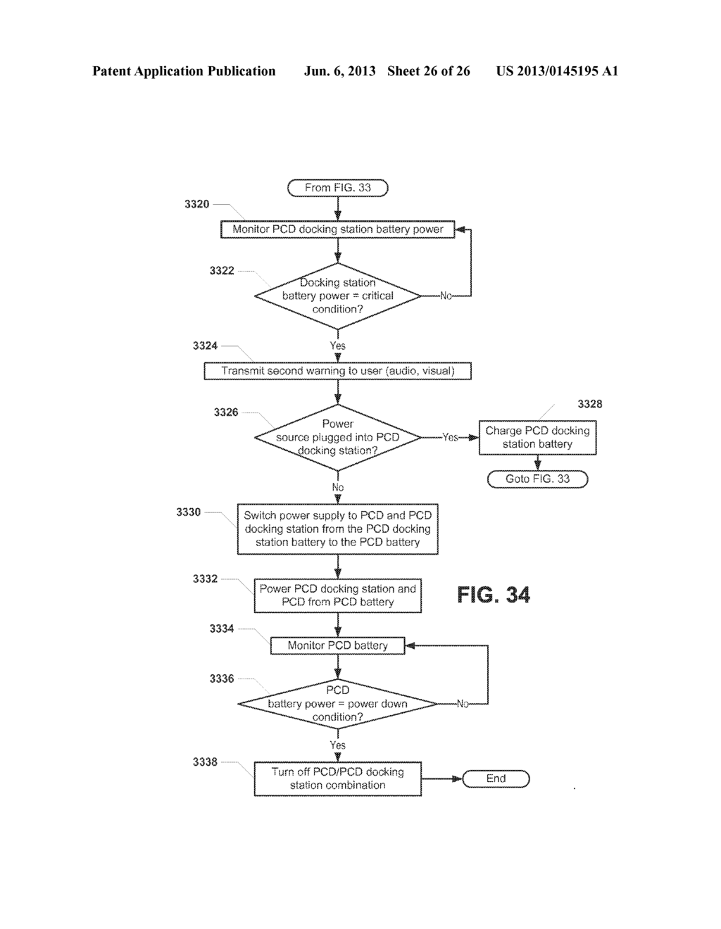 SYSTEM AND METHOD OF MANAGING POWER AT A PORTABLE COMPUTING DEVICE AND A     PORTABLE COMPUTING DEVICE DOCKING STATION - diagram, schematic, and image 27