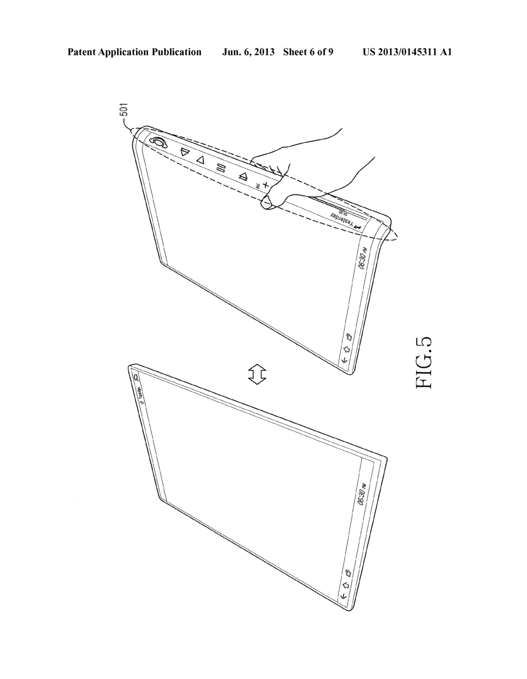 METHOD AND APPARATUS FOR CONTROLLING A DISPLAY IN A PORTABLE TERMINAL - diagram, schematic, and image 07