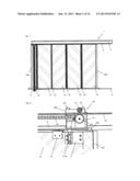 FOLDABLE SLIDING WALL AND CARRIAGE diagram and image