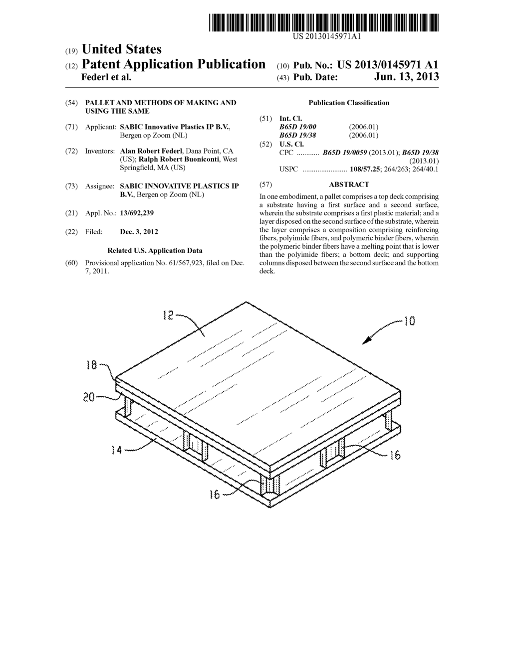 PALLET AND METHODS OF MAKING AND USING THE SAME - diagram, schematic, and image 01