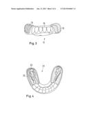DENTAL SPLINT MADE OF TWO PLASTICS WITH DIFFERENT DEGREES OF HARDNESS diagram and image