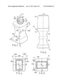 Container, a Device Including Such a Container, the Use of  Such a Device     and a Method of Applying a Composition on the Nails diagram and image