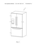 REFRIGERATOR WITH AUTOMATIC LIQUID DISPENSER diagram and image