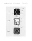 CHIP CARD CONTACT ARRAY ARRANGEMENT diagram and image