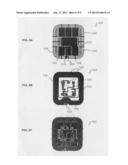 CHIP CARD CONTACT ARRAY ARRANGEMENT diagram and image