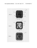 CHIP CARD CONTACT ARRAY ARRANGEMENT diagram and image