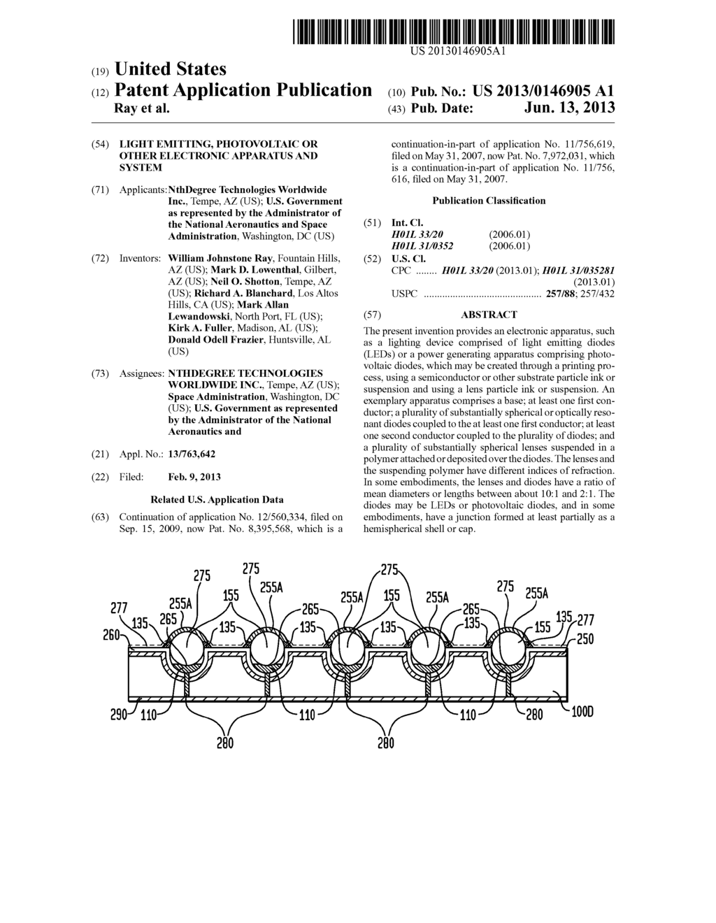 Light Emitting, Photovoltaic Or Other Electronic Apparatus and System - diagram, schematic, and image 01