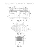 ELECTRONIC CHIP HAVING CHANNELS THROUGH WHICH A HEAT TRANSPORT COOLANT CAN     FLOW, ELECTRONIC COMPONENTS AND COMMUNICATION ARM INCORPORATING SAID CHIP diagram and image