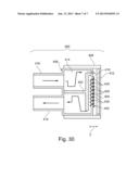 ELECTRONIC CHIP HAVING CHANNELS THROUGH WHICH A HEAT TRANSPORT COOLANT CAN     FLOW, ELECTRONIC COMPONENTS AND COMMUNICATION ARM INCORPORATING SAID CHIP diagram and image