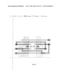 Integrated Circuit Including Cross-Coupled Transistors Having Gate     Electrodes Formed Within Gate Level Feature Layout Channels With Shared     Diffusion Regions on Opposite Sides of Two-Transistor-Forming Gate Level     Feature diagram and image