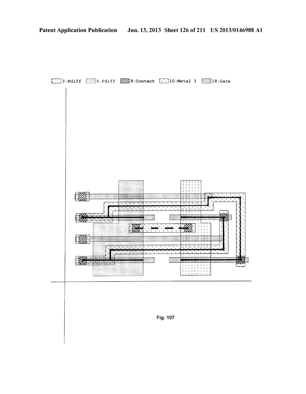 Integrated Circuit Including Cross-Coupled Transistors Having Gate     Electrodes Formed Within Gate Level Feature Layout Channels With Shared     Diffusion Regions on Opposite Sides of Two-Transistor-Forming Gate Level     Feature - diagram, schematic, and image 127