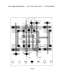 Integrated Circuit Including Cross-Coupled Transistors Having Gate     Electrodes Formed Within Gate Level Feature Layout Channels With Shared     Diffusion Regions on Opposite Sides of Two-Transistor-Forming Gate Level     Feature diagram and image