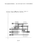 Integrated Circuit Including Cross-Coupled Transistors Having Gate     Electrodes Formed Within Gate Level Feature Layout Channels With Shared     Diffusion Regions on Opposite Sides of Two-Transistor-Forming Gate Level     Feature diagram and image