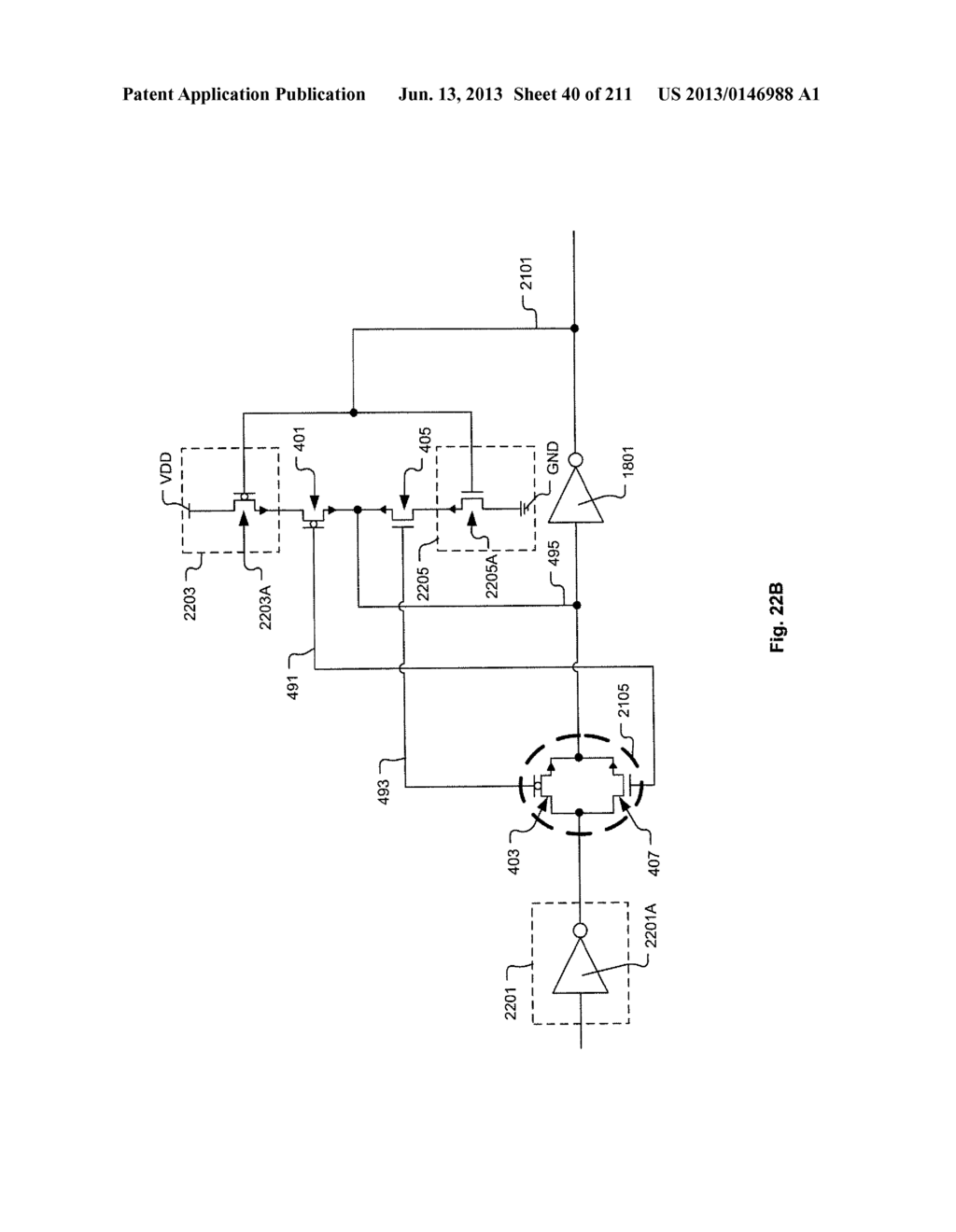 Integrated Circuit Including Cross-Coupled Transistors Having Gate     Electrodes Formed Within Gate Level Feature Layout Channels With Shared     Diffusion Regions on Opposite Sides of Two-Transistor-Forming Gate Level     Feature - diagram, schematic, and image 41