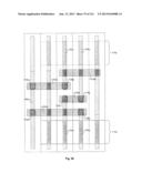 Integrated Circuit Including Cross-Coupled Transistors Having Gate     Electrodes Formed Within Gate Level Feature Layout Channels With Shared     Diffusion Regions on Opposite Sides of Two-Transistor-Forming Gate Level     Feature diagram and image