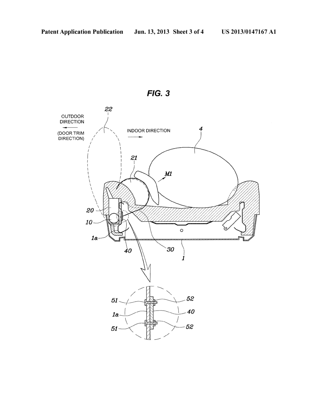 DUAL CHAMBER SIDE AIR BAG APPARATUS FOR VEHICLE - diagram, schematic, and image 04