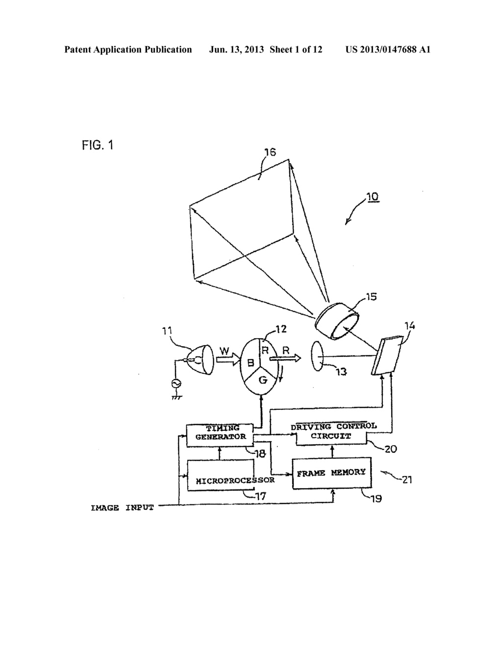 COLOR DISPLAY DEVICE AND COLOR DISPLAY METHOD - diagram, schematic, and image 02