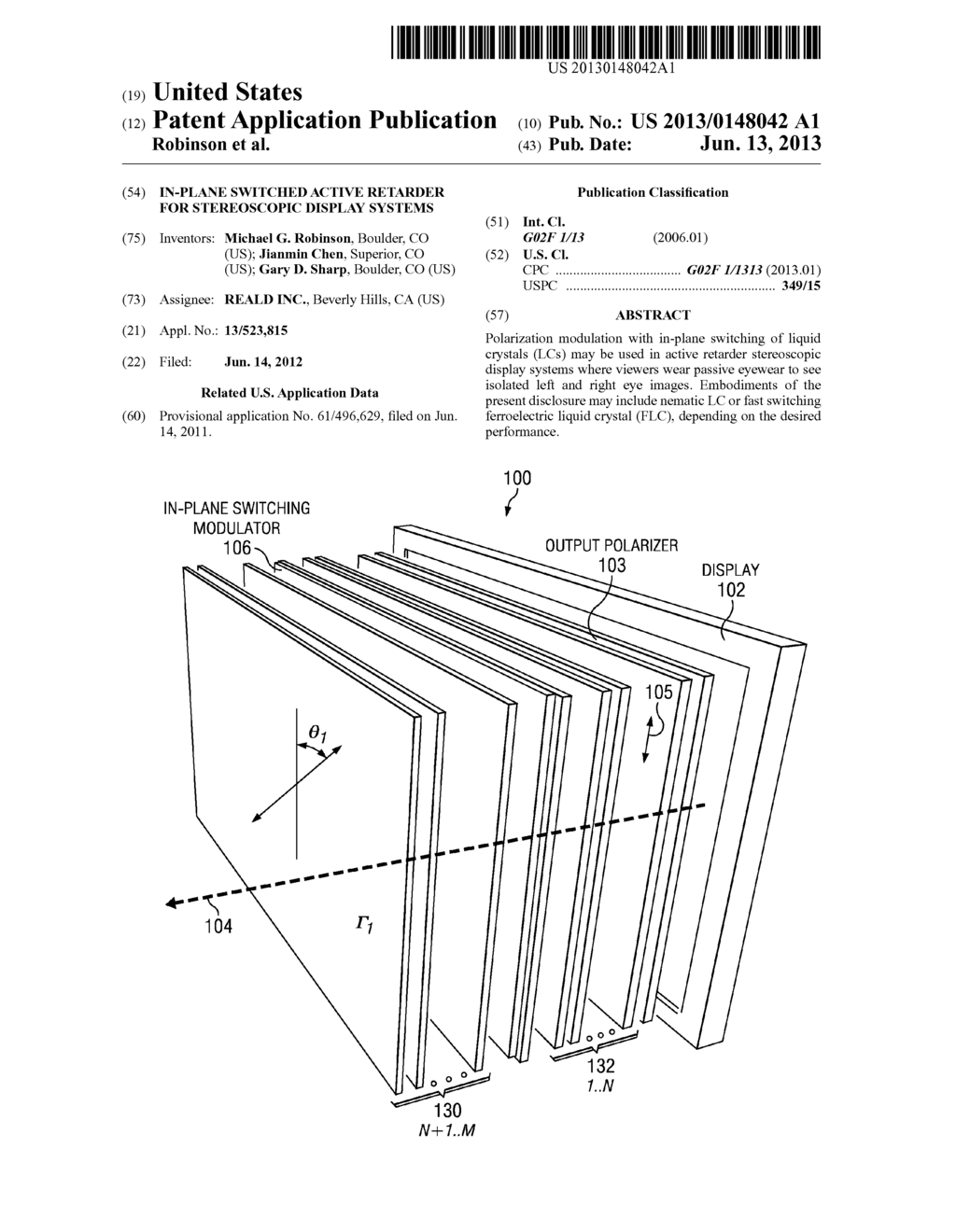 In-plane switched active retarder for stereoscopic display systems - diagram, schematic, and image 01