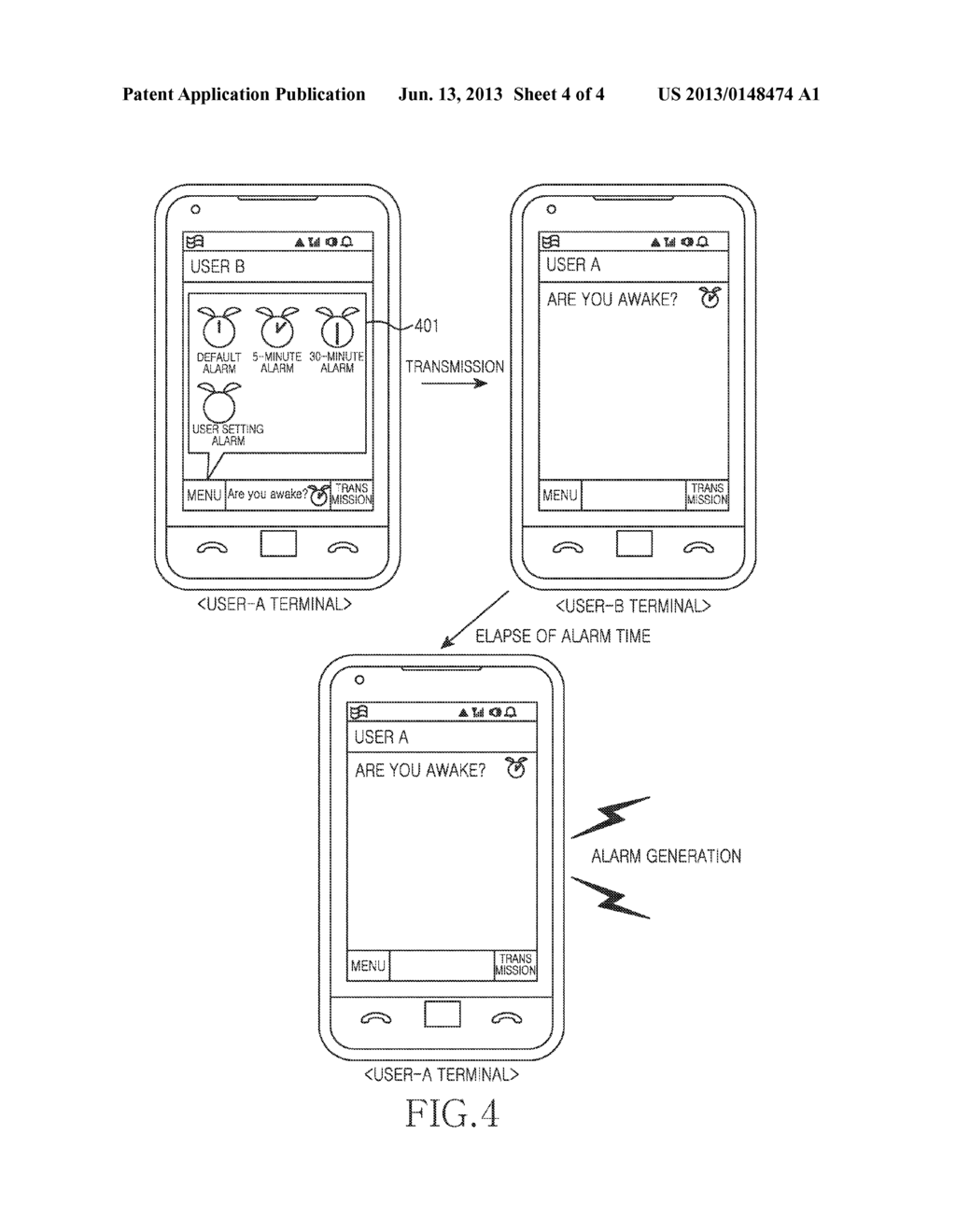 METHOD AND APPARATUS FOR SETTING ALARM IN PORTABLE TERMINAL - diagram, schematic, and image 05