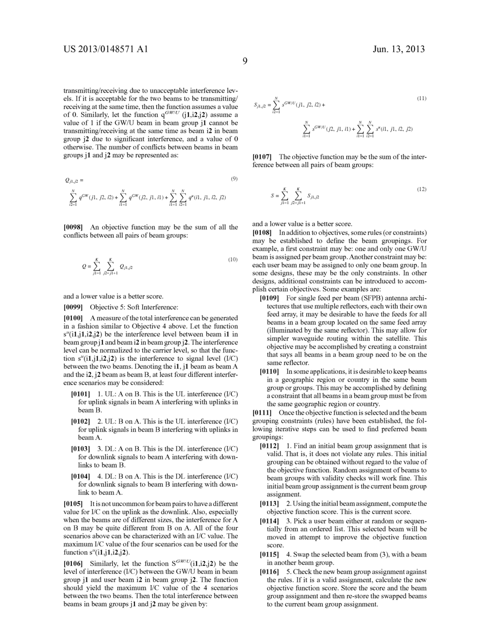 INTERFERENCE MANAGEMENT IN A HUB-SPOKE SPOT BEAM SATELLITE COMMUNICATION     SYSTEM - diagram, schematic, and image 18