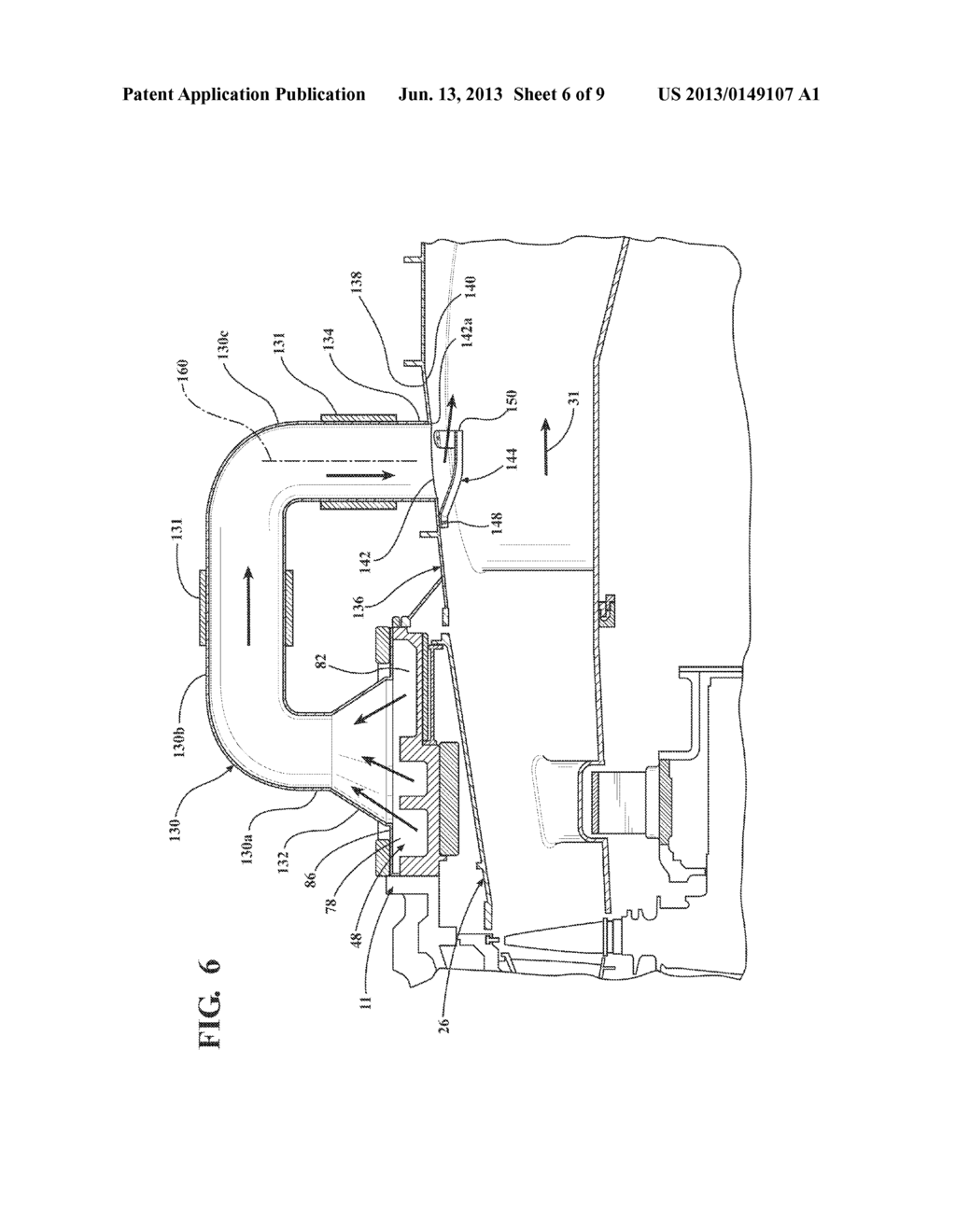 GAS TURBINE OUTER CASE ACTIVE AMBIENT COOLING INCLUDING AIR EXHAUST INTO A     SUB-AMBIENT REGION OF EXHAUST FLOW - diagram, schematic, and image 07