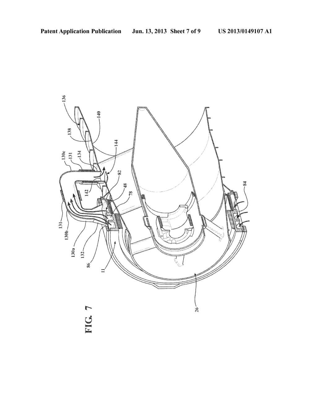 GAS TURBINE OUTER CASE ACTIVE AMBIENT COOLING INCLUDING AIR EXHAUST INTO A     SUB-AMBIENT REGION OF EXHAUST FLOW - diagram, schematic, and image 08