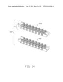 HERMAPHRODITIC BOARD TO BOARD CONNECTOR AND ASSEMBLY THEREOF WITH OFFSET     CONTACT ARRANGEMENT diagram and image