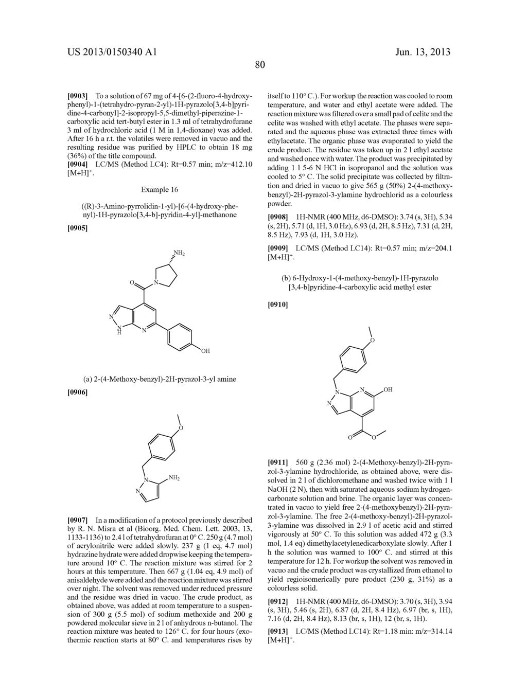 6-(4-Hydroxy-phenyl)-1H-pyrazolo[3,4-b]pyridine-4-carboxylic acid amide     derivatives as kinase inhibitors - diagram, schematic, and image 81