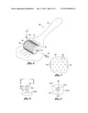 HAND-HELD APPARATUS AND METHOD FOR REDUCING WRINKLES IN HUMAN SKIN diagram and image