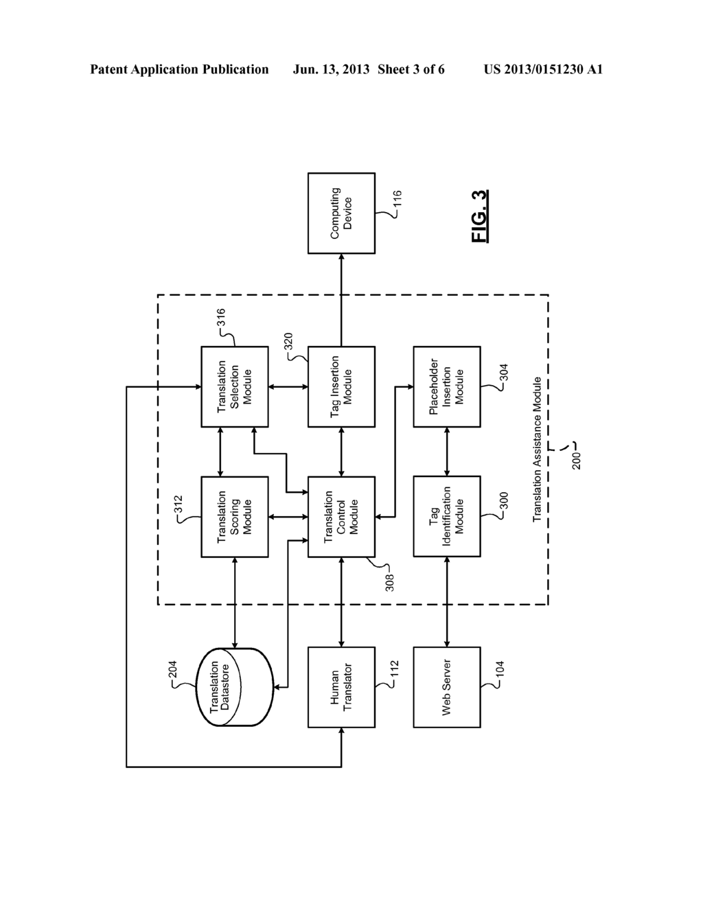 TECHNIQUES FOR ASSISTING A HUMAN TRANSLATOR IN TRANSLATING A DOCUMENT     INCLUDING AT LEAST ONE TAG - diagram, schematic, and image 04