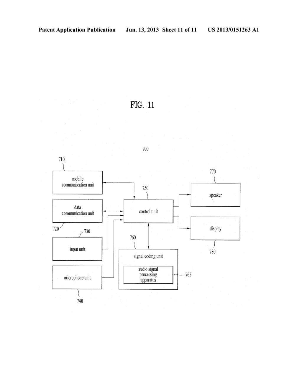 METHOD AND DEVICE FOR PROCESSING AUDIO SIGNALS - diagram, schematic, and image 12