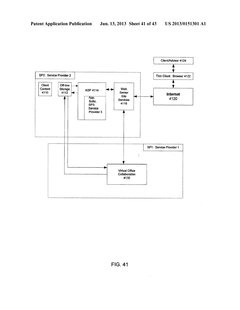 METHOD AND SYSTEM FOR ENABLING COLLABORATION BETWEEN ADVISORS AND CLIENTS - diagram, schematic, and image 42